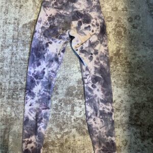 Purple Tie-Dye Leggings